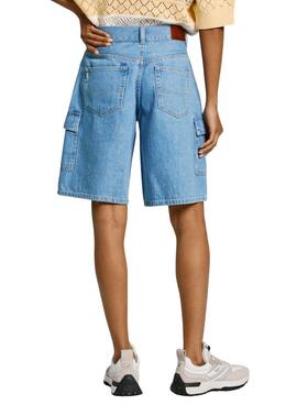 Bermudas Pepe Jeans Worker azul para mujer
