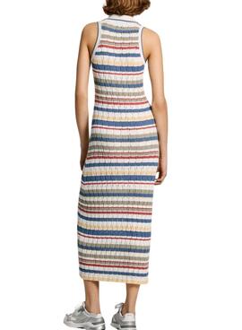 Vestido Pepe Jeans Iris punto multicolor para mujer