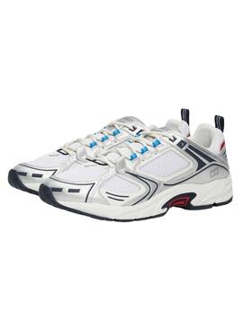 Zapatillas Tommy Jeans Archive Retro Runner plateadas para hombre