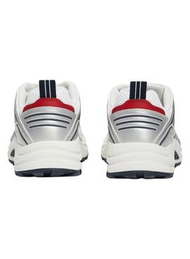 Zapatillas Tommy Jeans Archive Retro Runner plateadas para hombre