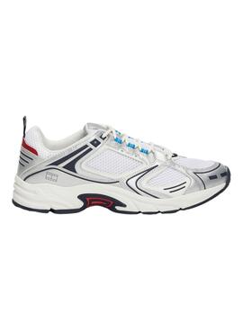 Zapatillas Tommy Jeans Archive Retro Runner plateadas para hombre