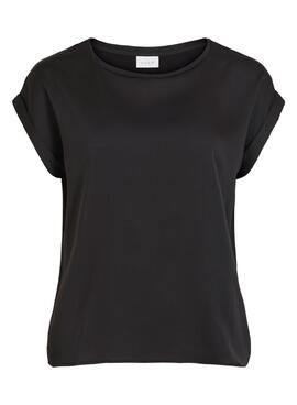 Camiseta Vila Viellette negro para mujer