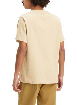 Camiseta Levis Corded beige para hombre