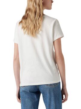 Camiseta Levis básica blanco para mujer