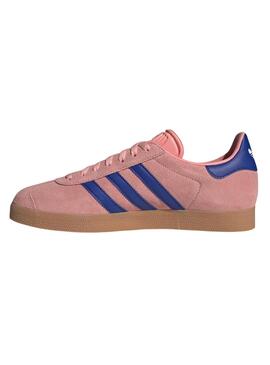 Zapatillas Adidas Gazelle rosa y azul para mujer