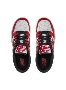 Zapatillas New Balance 480 rojo y blanco para niño y niña