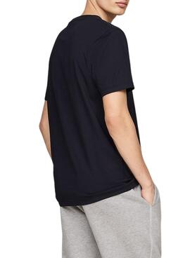 Camiseta Tommy Hilfiger Logo Insert marino para hombre