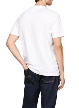 Camiseta Tommy Hilfiger Stack blanco para hombre 