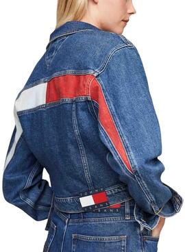 Cazadora vaquera Tommy Jeans  Claire Trucker  azul para mujer 
