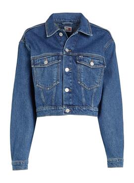 Cazadora vaquera Tommy Jeans  Claire Trucker  azul para mujer 