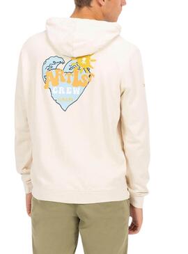 Sudadera El Pulpo Artist beige para hombre