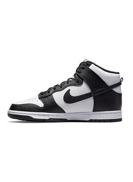Zapatillas Nike Dunk High Retro blanco y negro para hombre