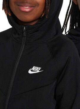 Chándal Nike Sportswear negro para niño y niña