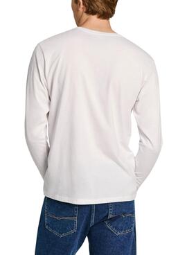 Camiseta  Pepe Jeans Eggo Long blanco para hombre 
