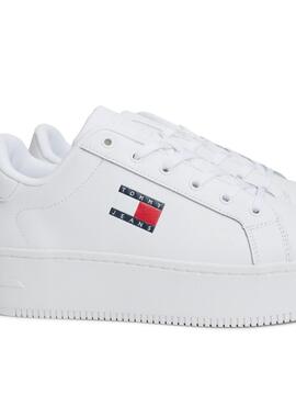 Zapatillas Tommy Jeans Flatform  blanco para mujer 