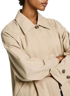 Gabardina  Pepe Jeans Alice beige mujer                                                                                                                                                                                                                        