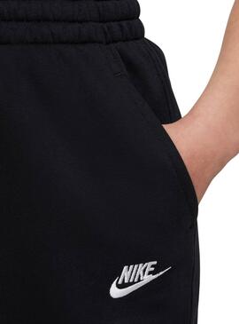 Pantalón Nike Sportswear Club Fleece negro para niño y niña