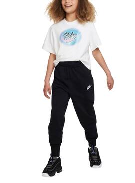 Pantalón Nike Sportswear Club Fleece negro para niño y niña