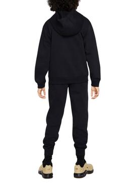Chándal Nike Sportswear Club Fleece negro para niño y niña