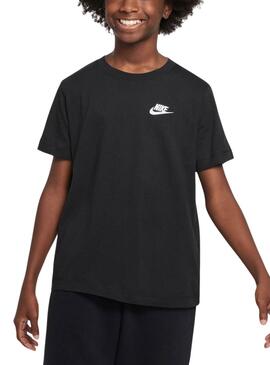 Camiseta Nike Emb Futura negro para niño y niña