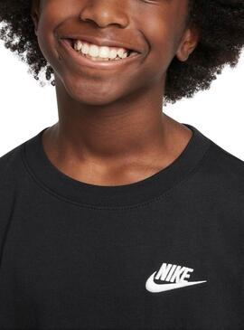 Camiseta Nike Emb Futura negro para niño y niña