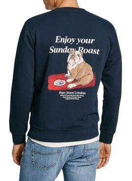 Sudadera Pepe Jeans Axel marino para hombre 