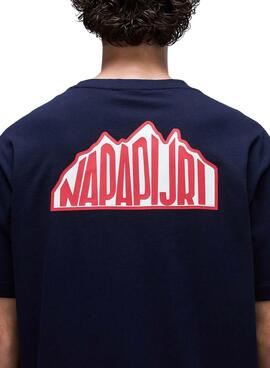 Camiseta Napapijri Linth azul marino para hombre