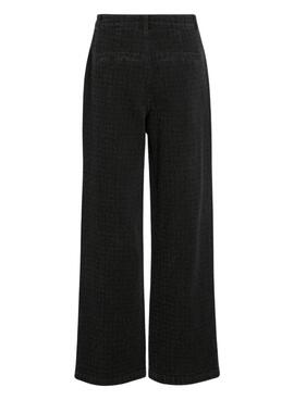 Pantalones Vila Viany Zoa negro para mujer