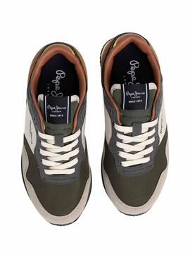 Zapatillas Pepe Jeans London Park beige para niño