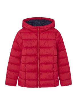 Plumífero Pepe Jeans Vivian Short rojo para niña