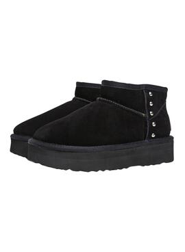 Botines Pepe Jeans Dissy Metal negro para mujer