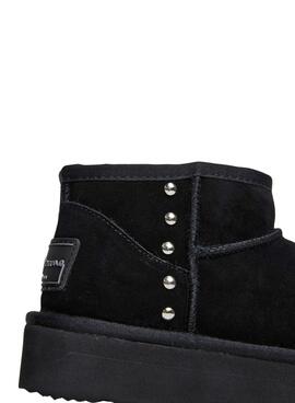 Botines Pepe Jeans Dissy Metal negro para mujer
