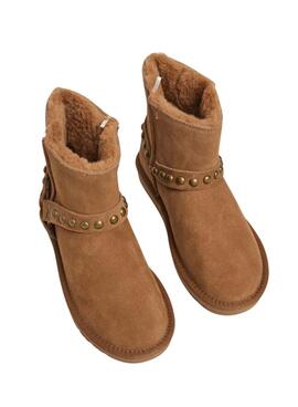 Botas Pepe Jeans Diss Biker camel para mujer