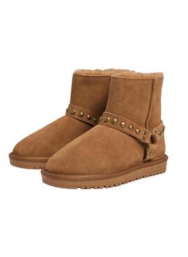 Botas Pepe Jeans Diss Biker camel para mujer