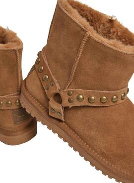 Botas Pepe Jeans Diss Biker camel para mujer