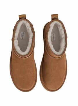 Botines Pepe Jeans Dissy Young camel para mujer