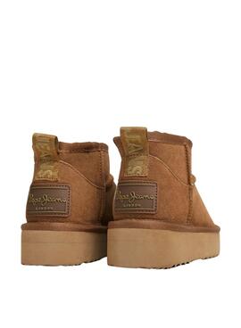 Botines Pepe Jeans Dissy Young camel para mujer
