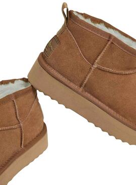 Botines Pepe Jeans Dissy Young camel para mujer