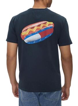 Camiseta Tommy Jeans Novelty marino para hombre