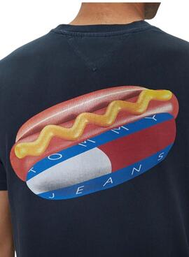 Camiseta Tommy Jeans Novelty marino para hombre
