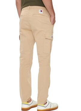 Pantalones Tommy Jeans Austin beige para hombre 