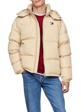  Plumifero Tommy Jeans Alaska beige para hombre