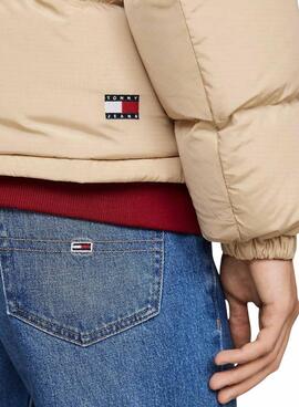  Plumifero Tommy Jeans Alaska beige para hombre