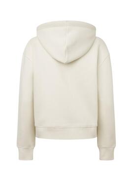 Sudadera Pepe Jeans Frida beige para mujer