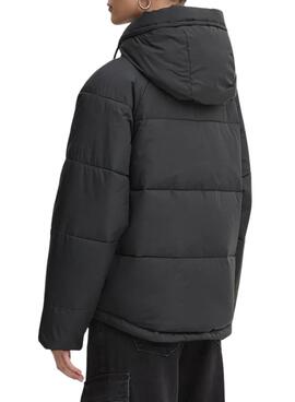 Cazadora Tommy Jeans Puffer negro para mujer.