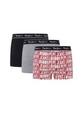  Pack calzoncillos Pepe Jeans  AO Logo rojo para hombre 