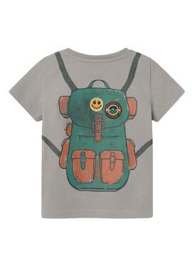 Camiseta Name It Lucas Espíritu Viajero Gris niño