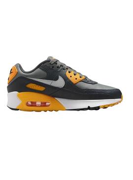 Zapatillas Nike Air Max 90 gris y amarillo para niño