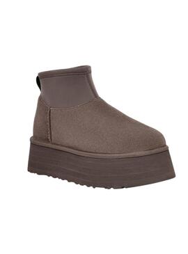 Botas UGG Australia Classic Mini Dipper Gris Mujer