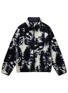 Chaqueta Napapijri polar Argient estampado negro para hombre